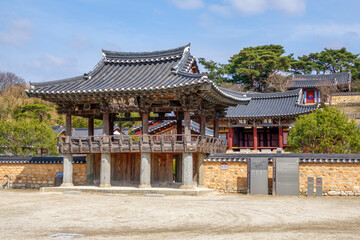 유네스코 세계유산에 등재된 함양군 남계서원의 가을 풍경