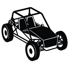 Custom Dune Buggy Vector Illustration  for Extreme Off-Road Adventures