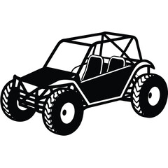 Custom Dune Buggy Vector Illustration  for Extreme Off-Road Adventures