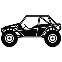 Custom Dune Buggy Vector Illustration  for Extreme Off-Road Adventures
