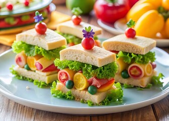 Delicious Train-Shaped Sandwiches: Fun Kids Food for Railway Theme Parties