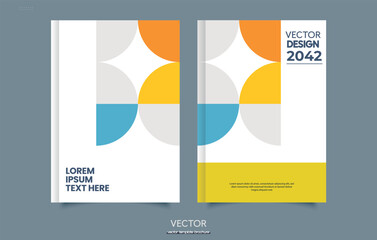 Modern Business Flyer a4. Standee Design Banner Template Presentation and Brochure Geometric advertising Vector illustration