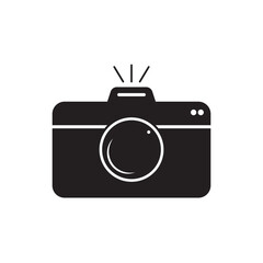 Photo camera silhouette, icon