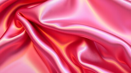 Obraz premium Pink Silk Fabric Draped Softly Elegant Texture Background