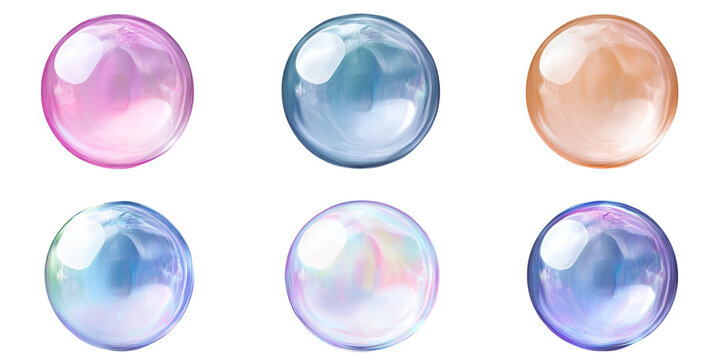Isolated round water drop glass ball