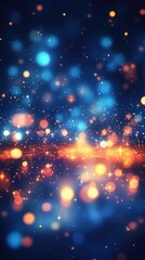 Fototapeta premium Colorful bokeh lights background. Blurred circle shapes. Multicolored blurry lights bokeh defocused abstract background for Christmas new year and celebration events.