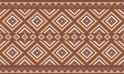 Southwest Aztec geometric Native American Mexican Navajo tribal ethnic boho indian texture ornament seamless pattern fabric colorful design vector for woven textile printing blanket rug carpet fashion