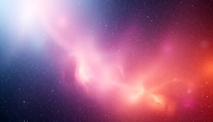 Obraz premium Cosmic Nebula Pink Purple Red Hues Starry Sky