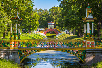 View to Alexander Park in Tsarskoe Selo