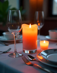 table setting for dinner