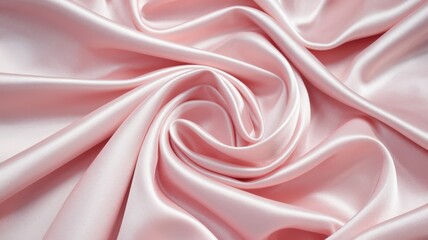 Obraz premium Pink fabric with a swirl pattern