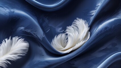 blue and white