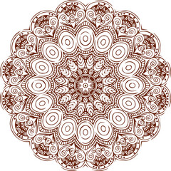 Beautiful flower art and mandala vector design