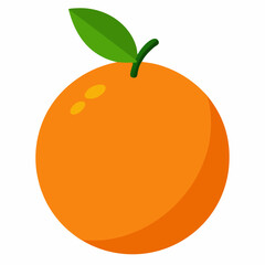 orange vector illustration food on white background 