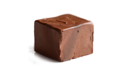 Chocolate marshmallow isolated on a white background