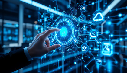 Technology Interface with Holographic Elements and Advanced Innovation