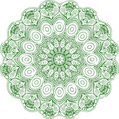Beautiful flower art and mandala vector design