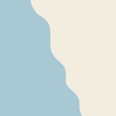 Plain paper background with a wavy line separating two contrasting colors.