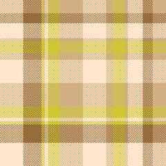 Stylish beige, brown, and lime green plaid pattern. Perfect for textile design, website backgrounds, or fashion projects.