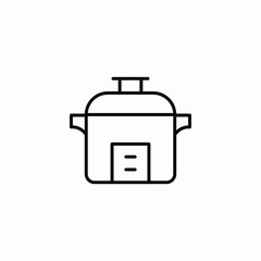 pot kitchen icon vector sign