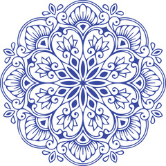 Beautiful flower art and mandala vector design