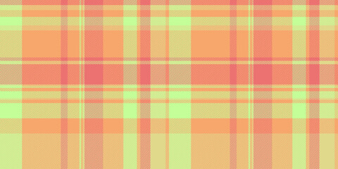 Vibrant pastel plaid pattern in peach, coral, and lime green. Perfect for textile design, fashion, or website backgrounds.  Seamless repeat design adds versatility. Ideal for springsummer projects.