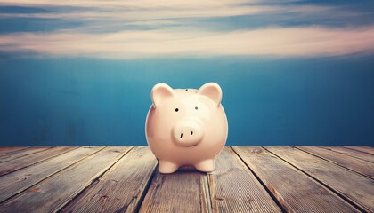 Fototapeta premium piggy bank money savings concept
