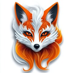 Obraz premium Orange Clip art Graphics Snout Fox Graphic design