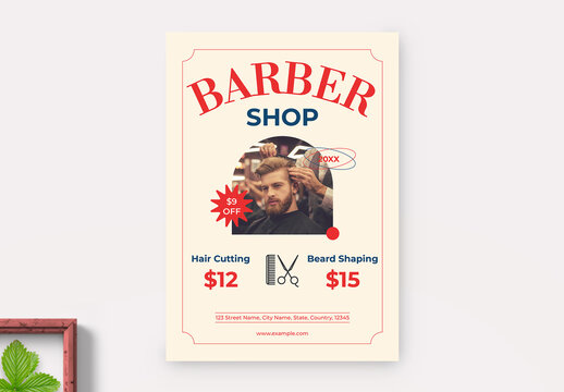 Barber Shop Flyer Layout