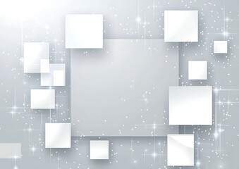 A sparkling background featuring various white squares, ideal for design projects.