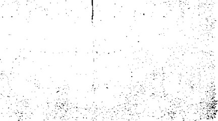 Black grainy texture isolated on white background. Distress overlay textured. Grunge design elements. Vector illustration eps 10.