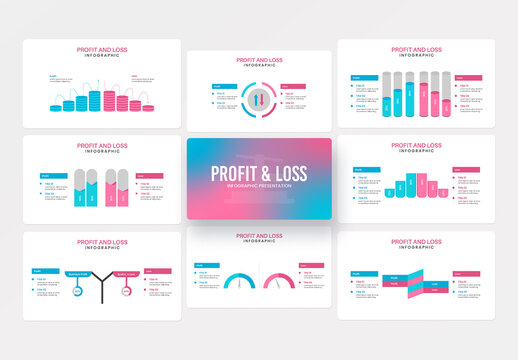 Profit And Loss Infographic Presentation Layout