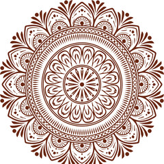 Beautiful flower art and mandala vector design