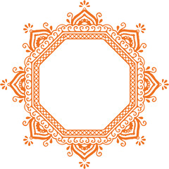 Beautiful flower art and mandala vector design