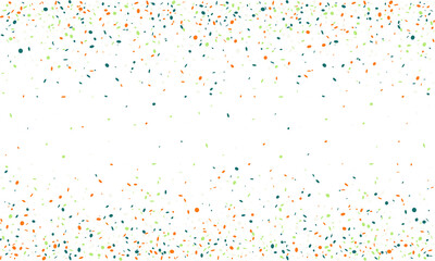 Vibrant confetti scatter on white background. Perfect for celebratory designs, cards, invitations, or website banners.  Adds a festive, joyful touch to any project.