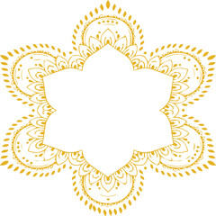 Beautiful flower art and mandala vector design