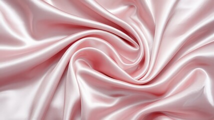 Obraz premium Pink fabric with a wave pattern