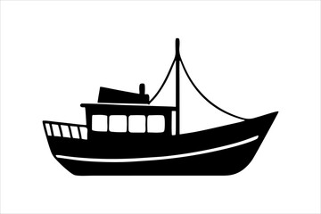 Highly Detailed Boat Silhouettes