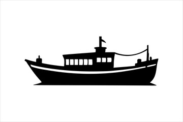 Highly Detailed Boat Silhouettes