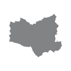 Obraz premium Cork city map silhouette simple and editable.