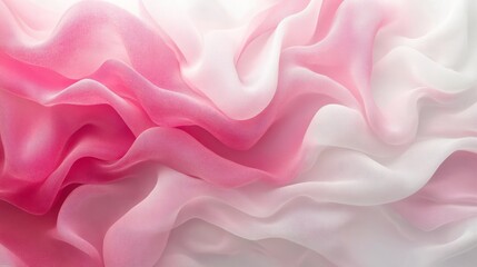 Obraz premium Thin elegant frame with pink and white gradient, perfect for Valentine's Day design, isolated on white 