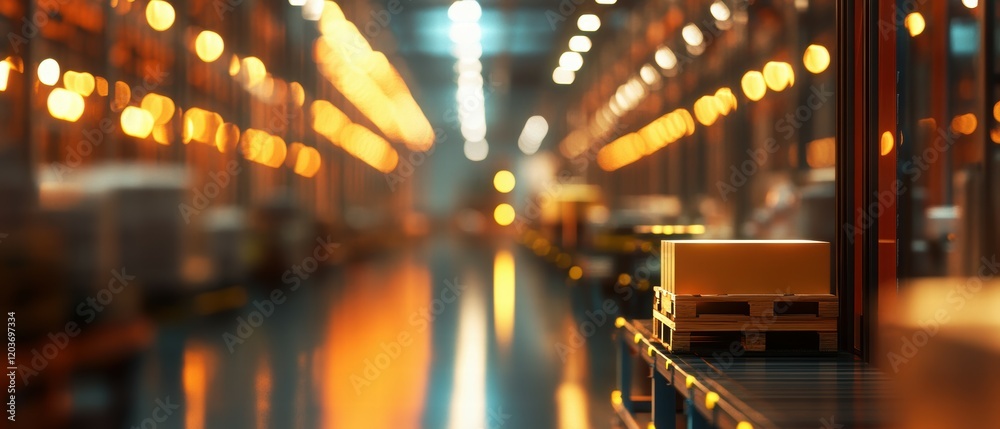 Poster enhancing ecommerce efficiency with robotics in modern distribution environments