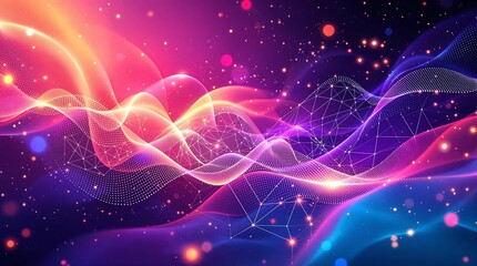 Fototapeta premium A Gradient Abstract Background, Colorful Fluid Shapes illustration Design, Modern Abstract Art with Rainbow Colors and Smooth Flowing Lines, High-Resolution Gradient Texture Isolated Background.