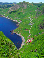 礼文島　桃岩展望台コースの風景