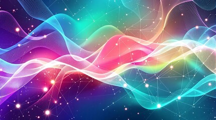 Obraz premium A Gradient Abstract Background, Colorful Fluid Shapes illustration Design, Modern Abstract Art with Rainbow Colors and Smooth Flowing Lines, High-Resolution Gradient Texture Isolated Background.