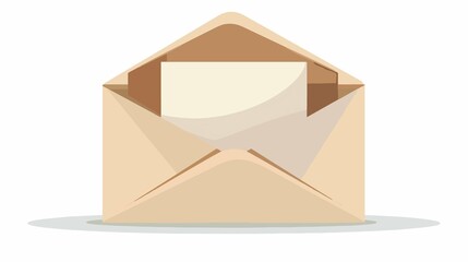 Professional Message Template with Mail Envelope and Empty Paper Usage