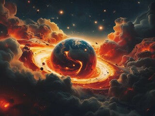 planet and space