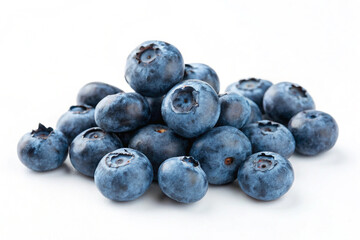 Blueberry fruit on a white background
