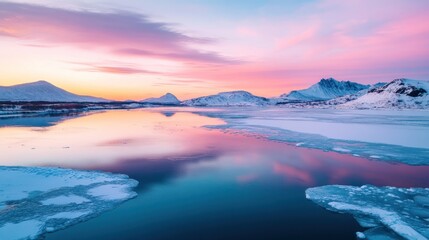 Arctic Serenity: A Breathtaking Winter Sunrise
