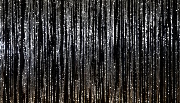 Silver Christmas Tinsel Background – Sparkling and Glamorous Holiday Design. 3